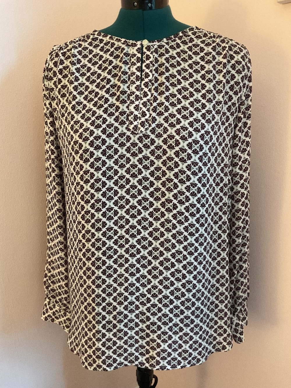 Ann Taylor Loft Longsleeve Print Blouse